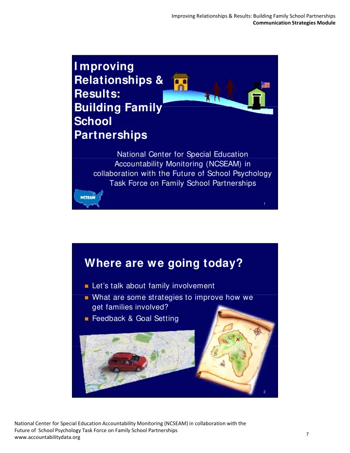 i mproving relationships results building family building