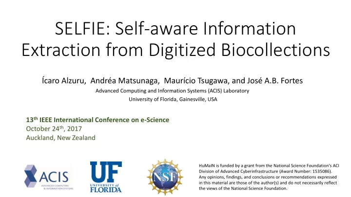 extraction from digitized biocollections