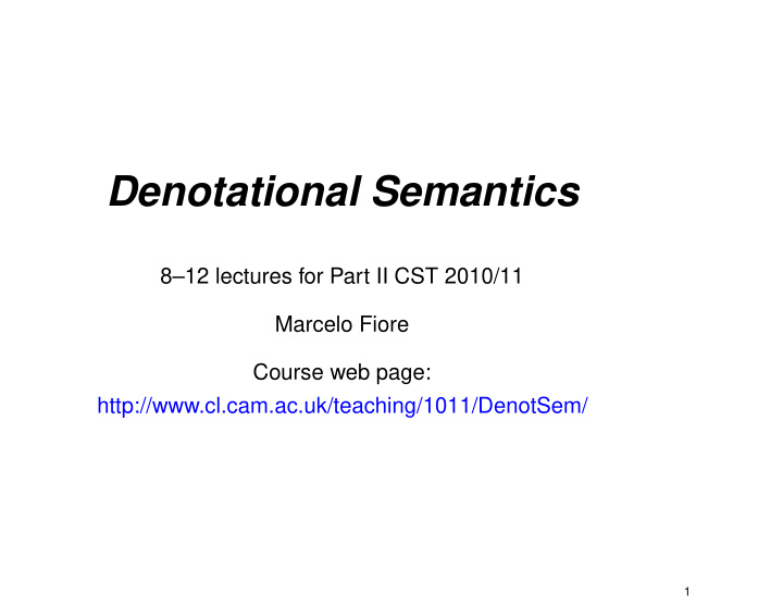 denotational semantics