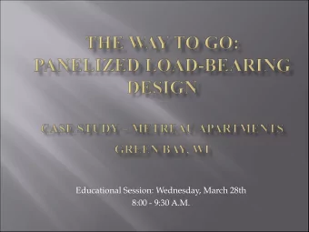 Educational Session: Wednesday, March 28th  8:00 - 9:30 A.M.  Matsen Ford Design Associates, Inc.