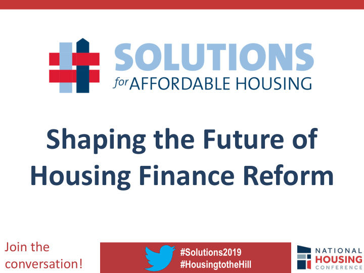 housing finance reform