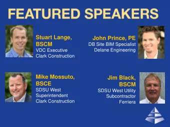 John Prince, PE  BSCM  DB Site BIM Specialist  Delane Engineering  VDC Executive  Clark