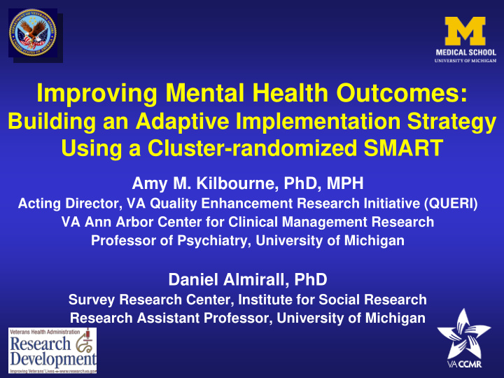 improving mental health outcomes