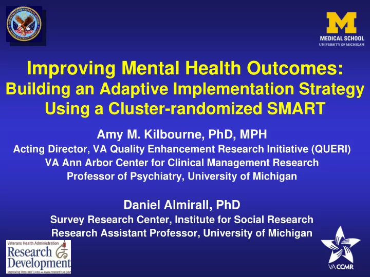 improving mental health outcomes