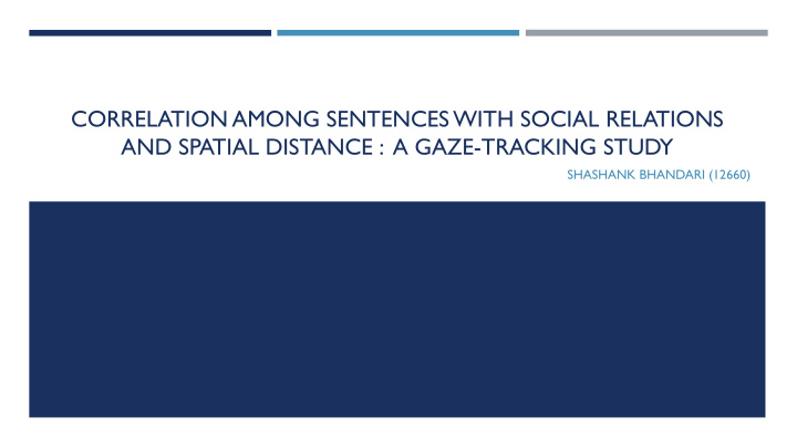 correlation among sentences with social relations and