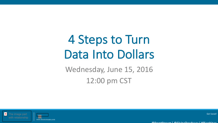 4 steps to turn 4 da data into do dollars