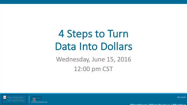 4 steps to turn 4 da data into do dollars