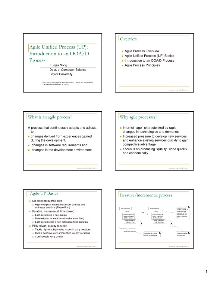 agile unified process up