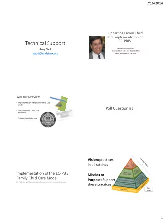 Technical Support  Tom Rendon, Coordinator  Amy Stoll  Iowa Head Start State Collaboration Office