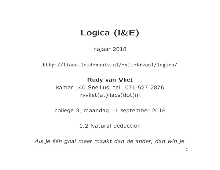 logica i e