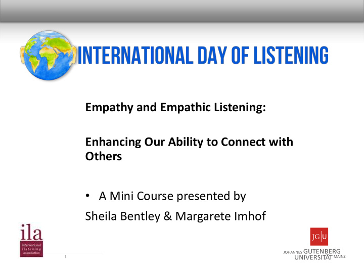 empathy and empathic listening enhancing our ability to