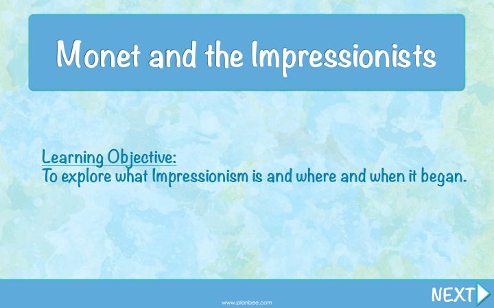 monet and the impressionists