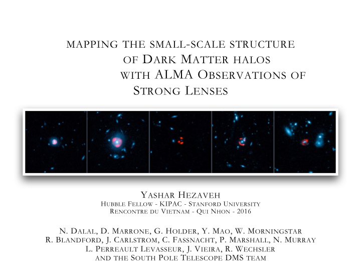 mapping the small scale structure of d ark m atter halos