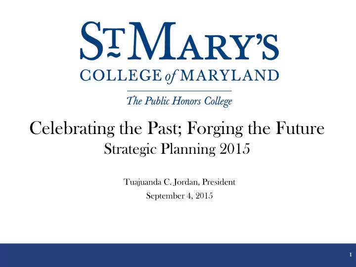 celebrating the past forging the future
