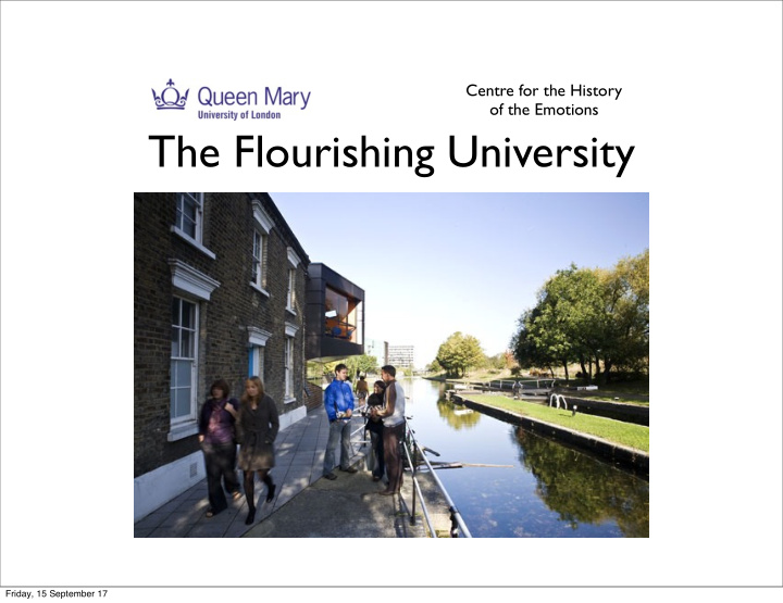 the flourishing university