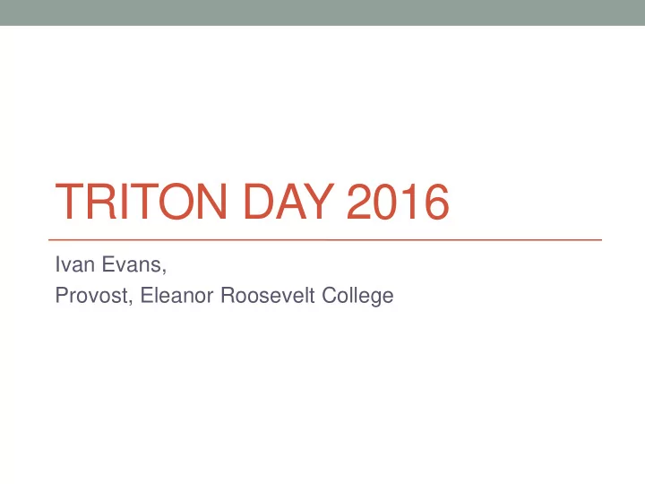 triton day 2016