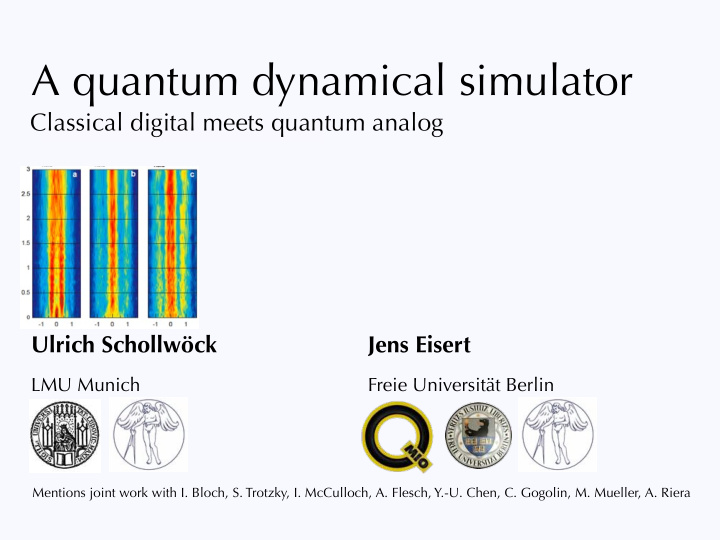 a quantum dynamical simulator