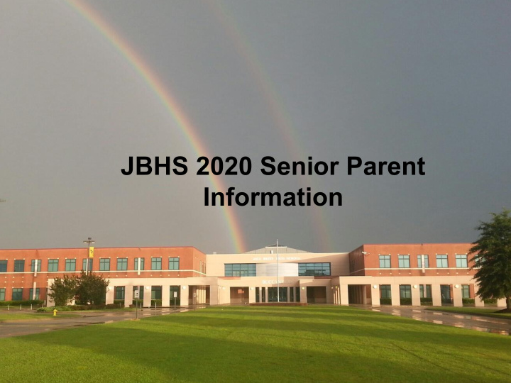 jbhs 2020 senior parent