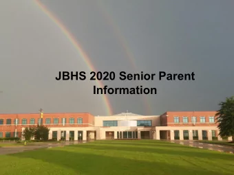 JBHS 2020 Senior Parent  islands and good hiding places.  Information  Jack Britt Administrative