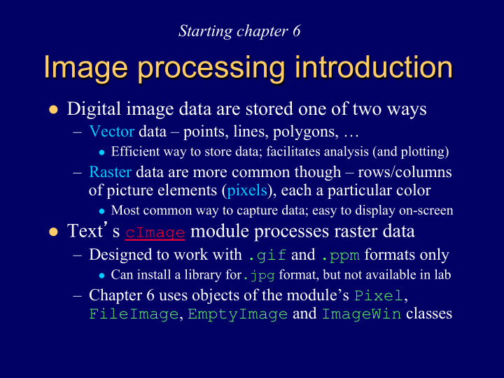 image processing introduction