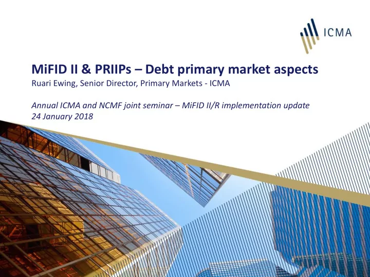 mifid ii priips debt primary market aspects