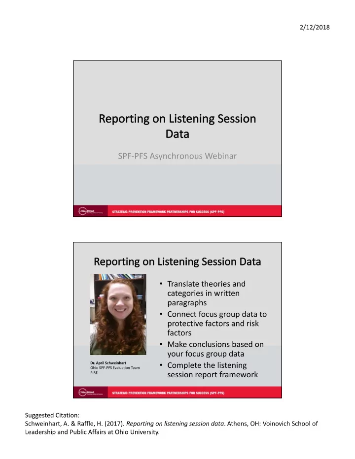 spf pfs asynchronous webinar