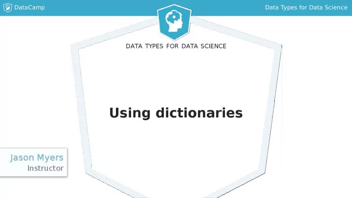 datacamp data types for data science