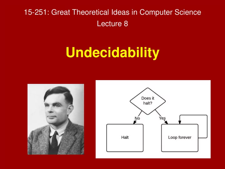 undecidability almost all languages are undecidable