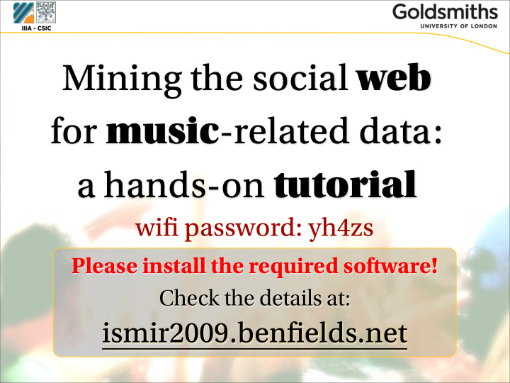 mining the social web for music related data a hands on