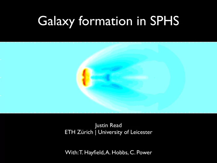 galaxy formation in sphs