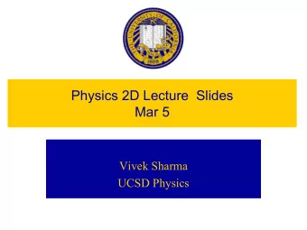 Physics 2D Lecture  Slides  Mar 5  Vivek Sharma  UCSD Physics  Potential Barrier  U  E&lt;U