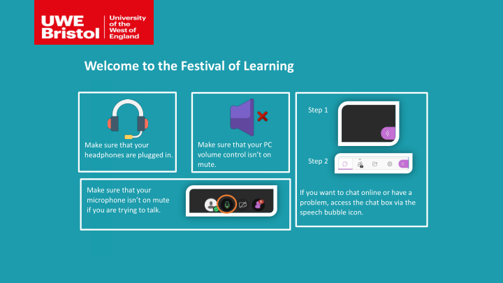 welcome to the festival of learning