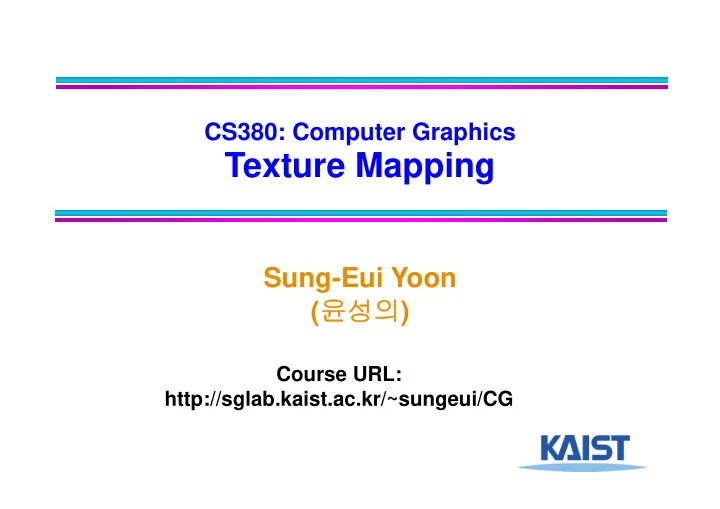 texture mapping