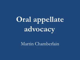 advocacy  Martin Chamberlain  Tip no. 1  Know your court.  The UK Supreme Court  Research