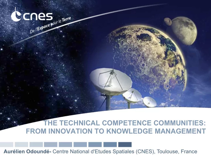 the technical competence communities from innovation to
