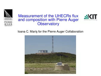 Measurement of the UHECRs flux  and composition with Pierre Auger  Observatory  OBSERVATORY  Ioana