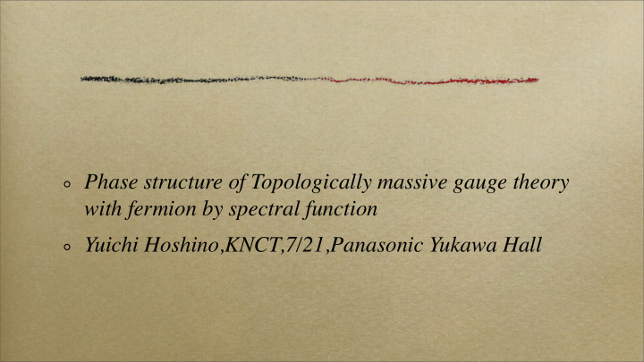 phase structure of topologically massive gauge theory