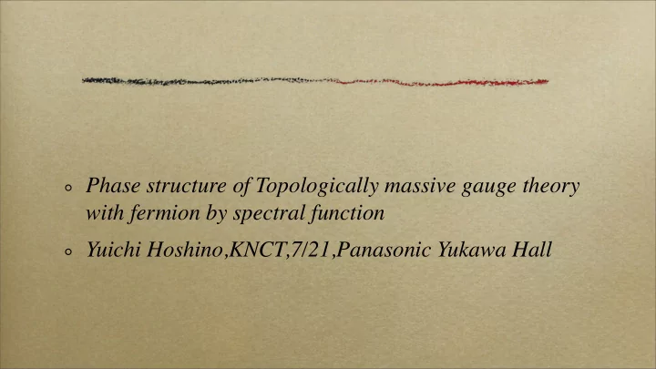 phase structure of topologically massive gauge theory