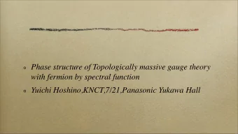 Phase structure of Topologically massive gauge theory  with fermion by spectral function  Yuichi