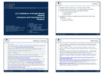 12) Validation of Graph-Based  Datalog and EARS  Transitive Closure  Models