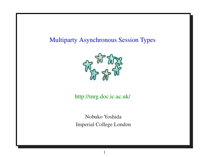 multiparty asynchronous session types