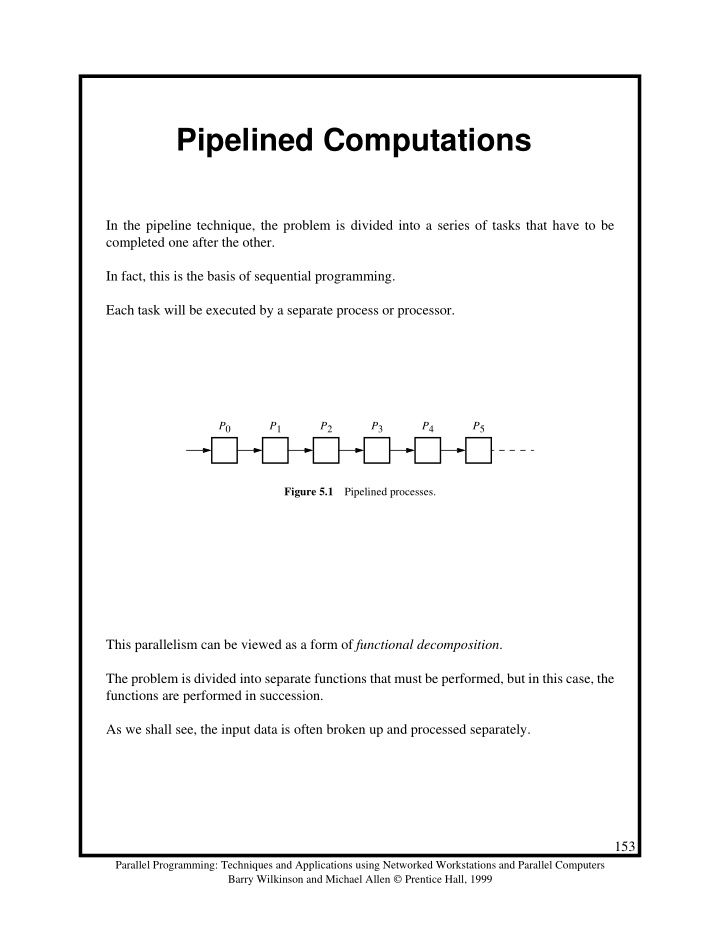 pipelined computations
