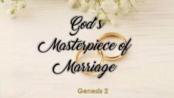 Gods  Masterpiece of  Marriage  Gods  Masterpiece of  Marriage  Gods  Masterpiece of