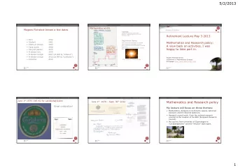 5/2/2013  Mogens Flensted-Jensen  - Department of Mathematical Sciences  Mogens Flensted-Jensen  -