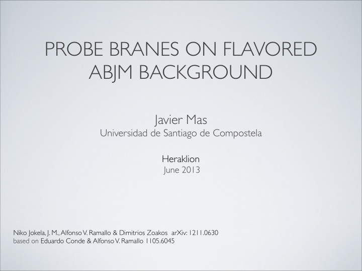 probe branes on flavored abjm background
