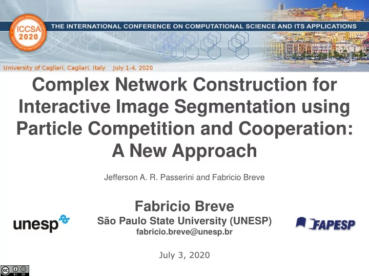 complex network construction for interactive image