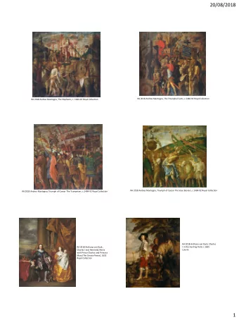 20/08/2018  RA 2018 Andrea Mantegna, The Triumphal Carts, c.1484-92 Royal Collection  RA 2018