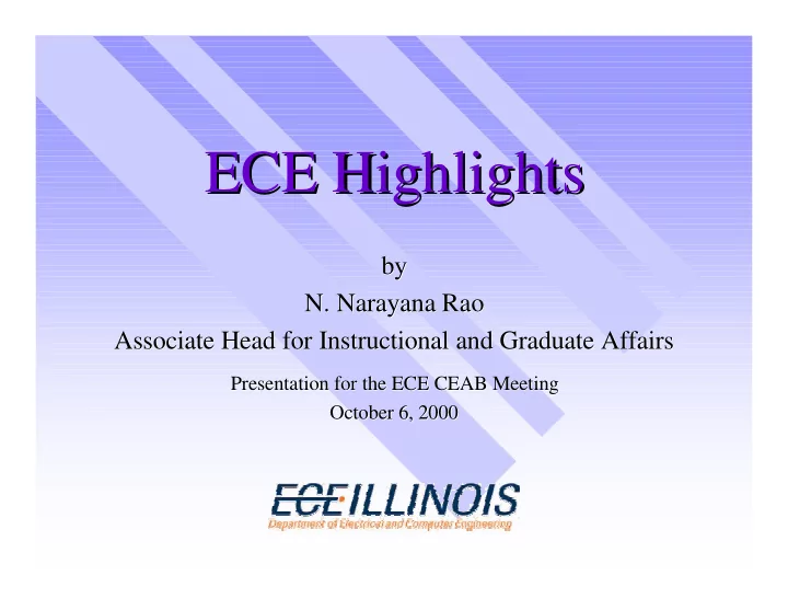 ece highlights ece highlights