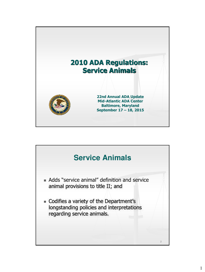 service animals