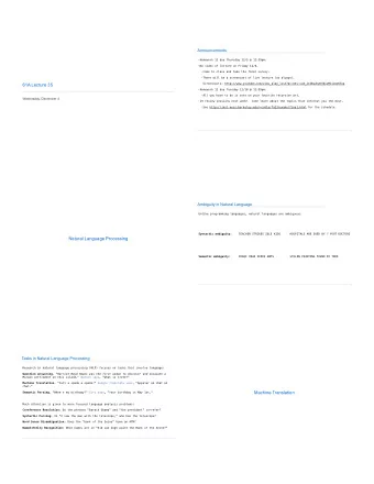 61A Lecture 35  Homework 12 due Tuesday 12/10 @ 11:59pm. ! All you have to do is vote on your